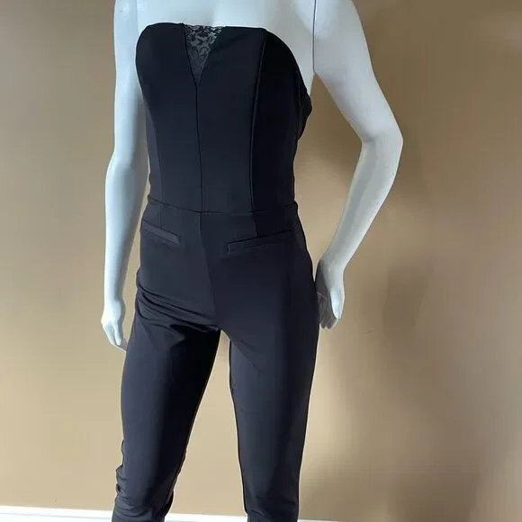 Guess strapless jumpsuit size 2 - Picture 2 of 11